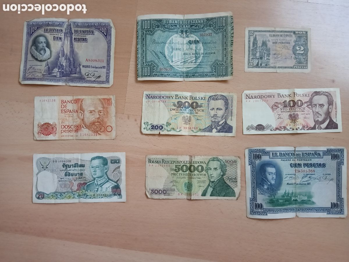 Billetes espa&ntilde;oles: Lote variado de billetes