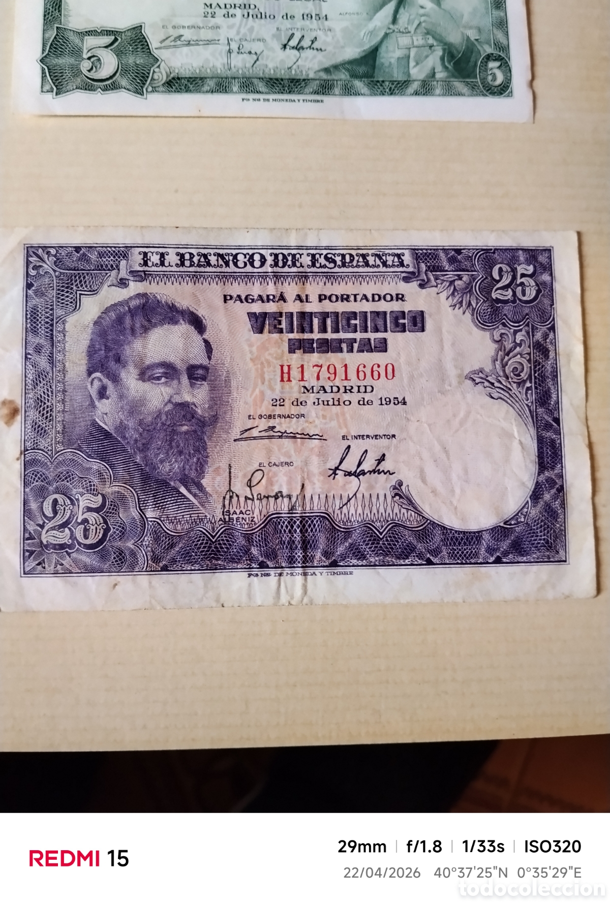 Billetes espa&ntilde;oles: Billetes coleccion antiguos - Foto 3