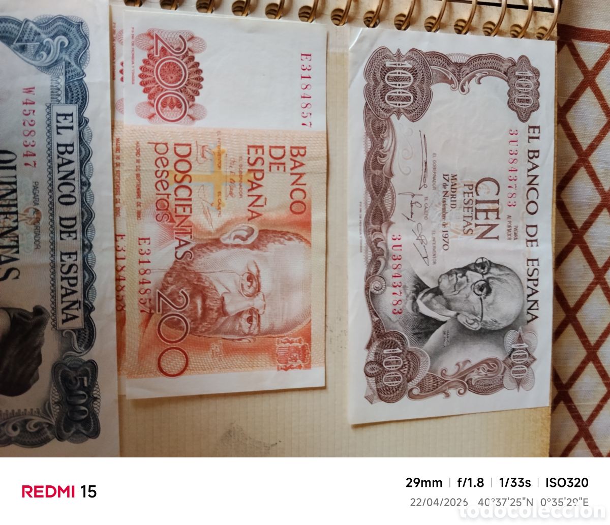 Billetes espa&ntilde;oles: Billetes coleccion antiguos - Foto 4