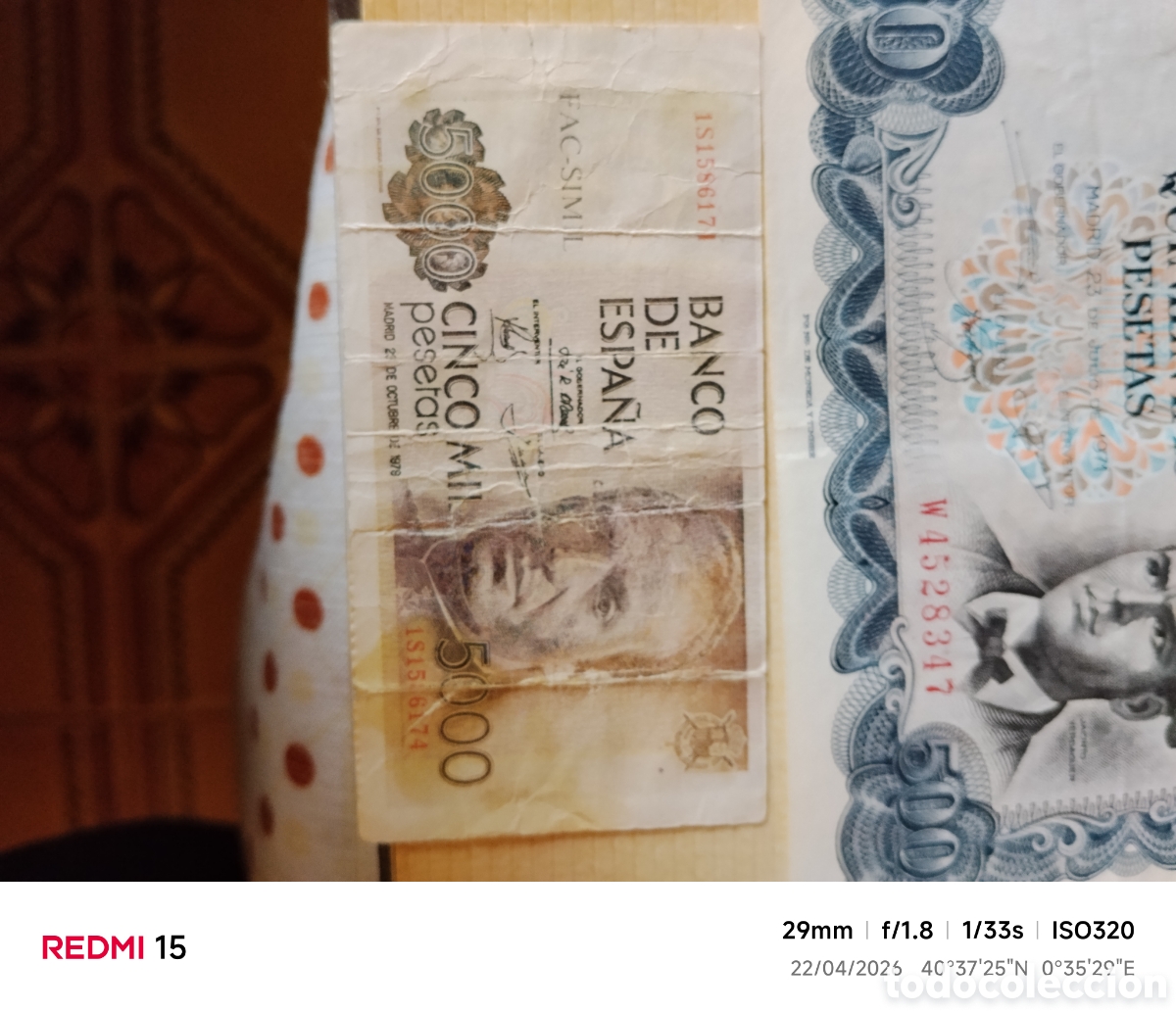 Billetes espa&ntilde;oles: Billetes coleccion antiguos - Foto 5