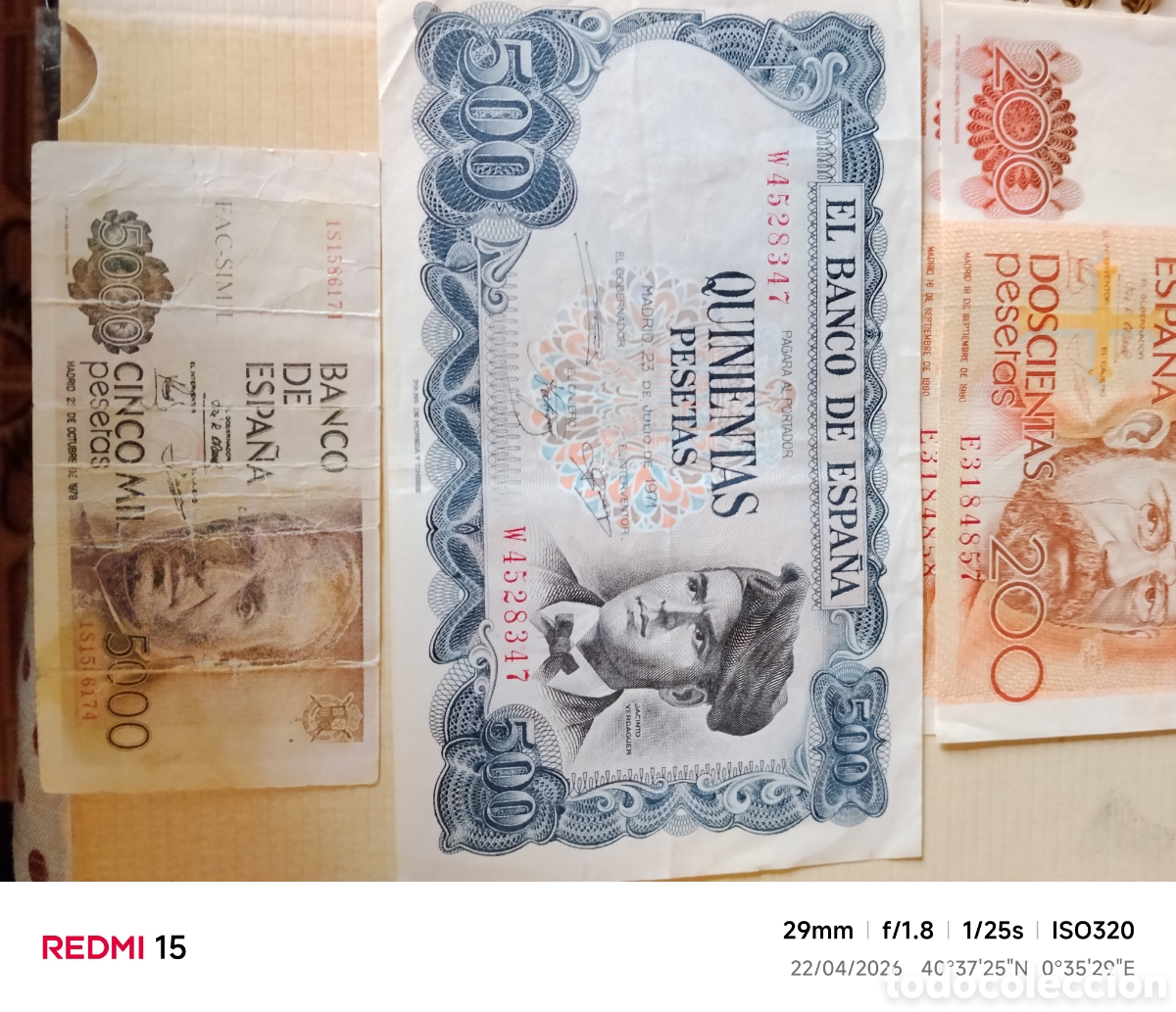 Billetes espa&ntilde;oles: Billetes coleccion antiguos - Foto 6