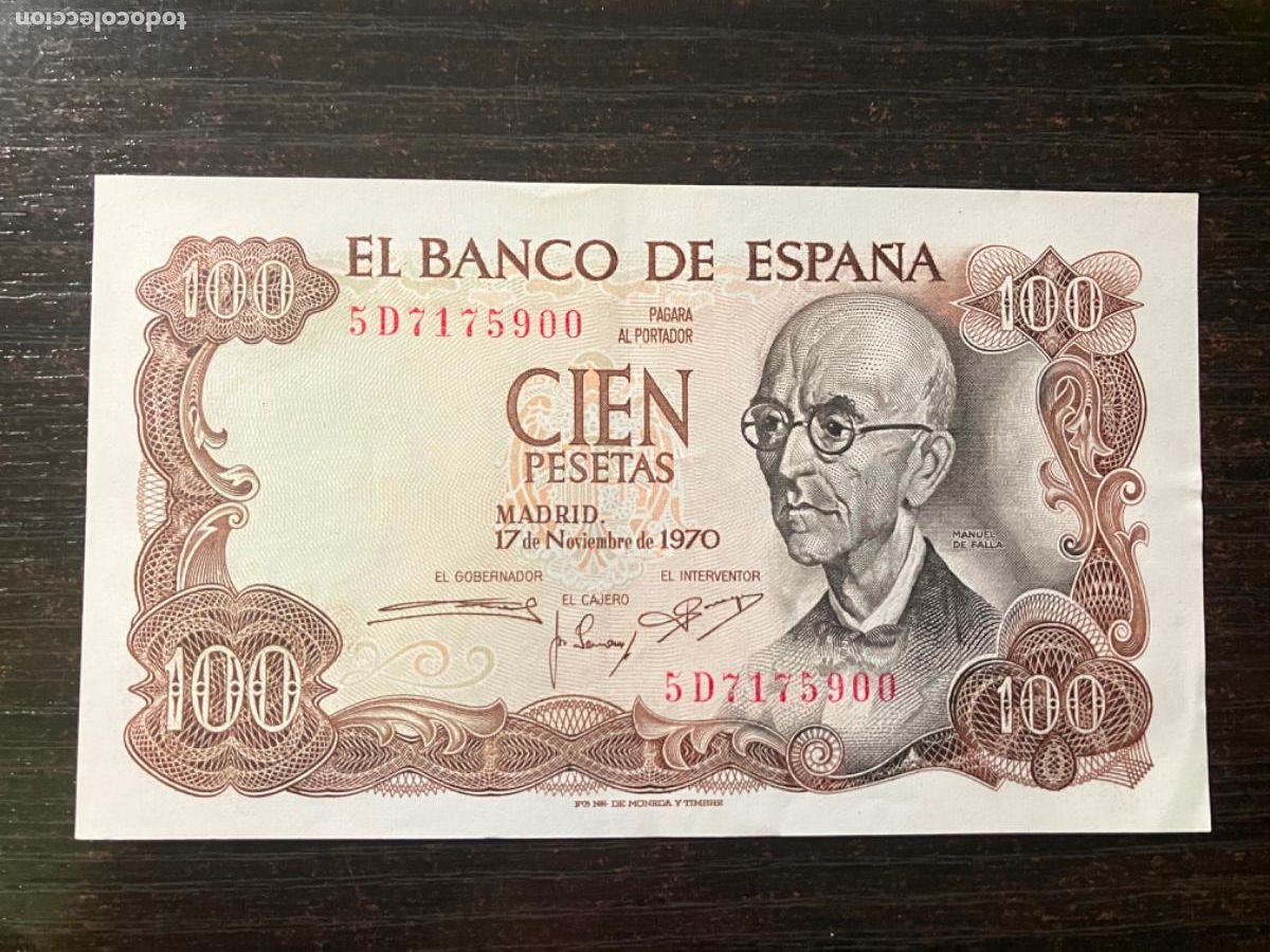 Billetes espa&ntilde;oles: Billete Espa&ntilde;a 100 pesetas 1970 muy buena conservaci&oacute;n