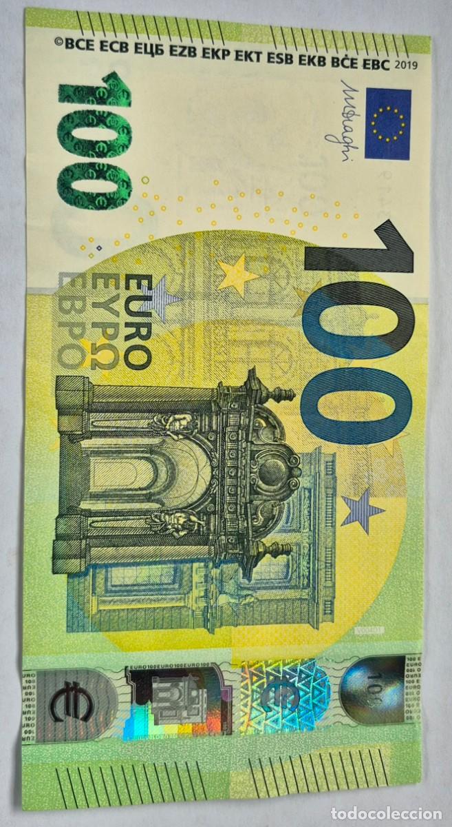 Billetes espa&ntilde;oles: BILLETE DE 100 EUROS A&Ntilde;O 2019 DRAGHI