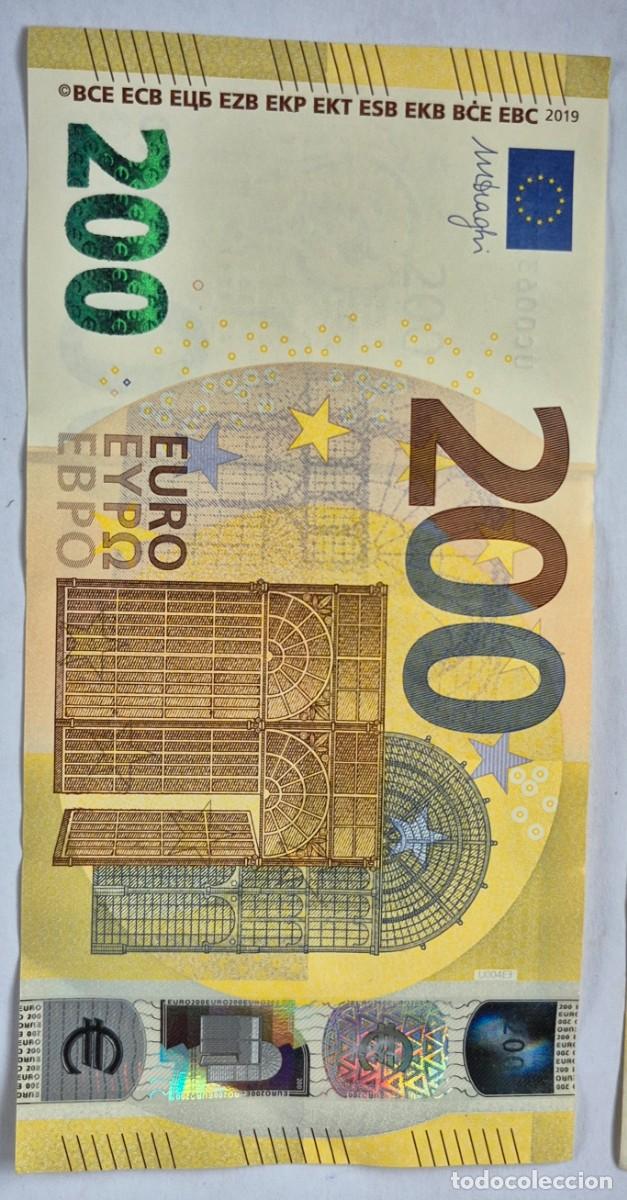 Billetes espa&ntilde;oles: BILLETE DE 200 EUROS A&Ntilde;O 2019 DRAGHI