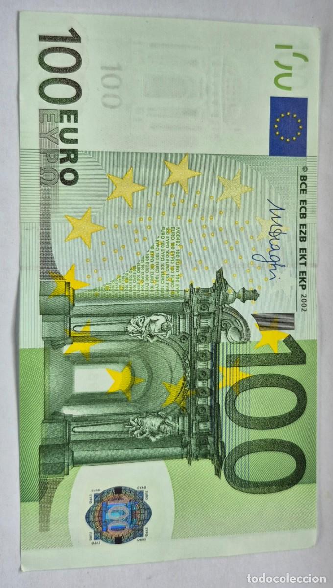 Billetes espa&ntilde;oles: BILLETE DE 100 EUROS A&Ntilde;O 2002, DRAGHI........ CECA V DE ESPA&Ntilde;A