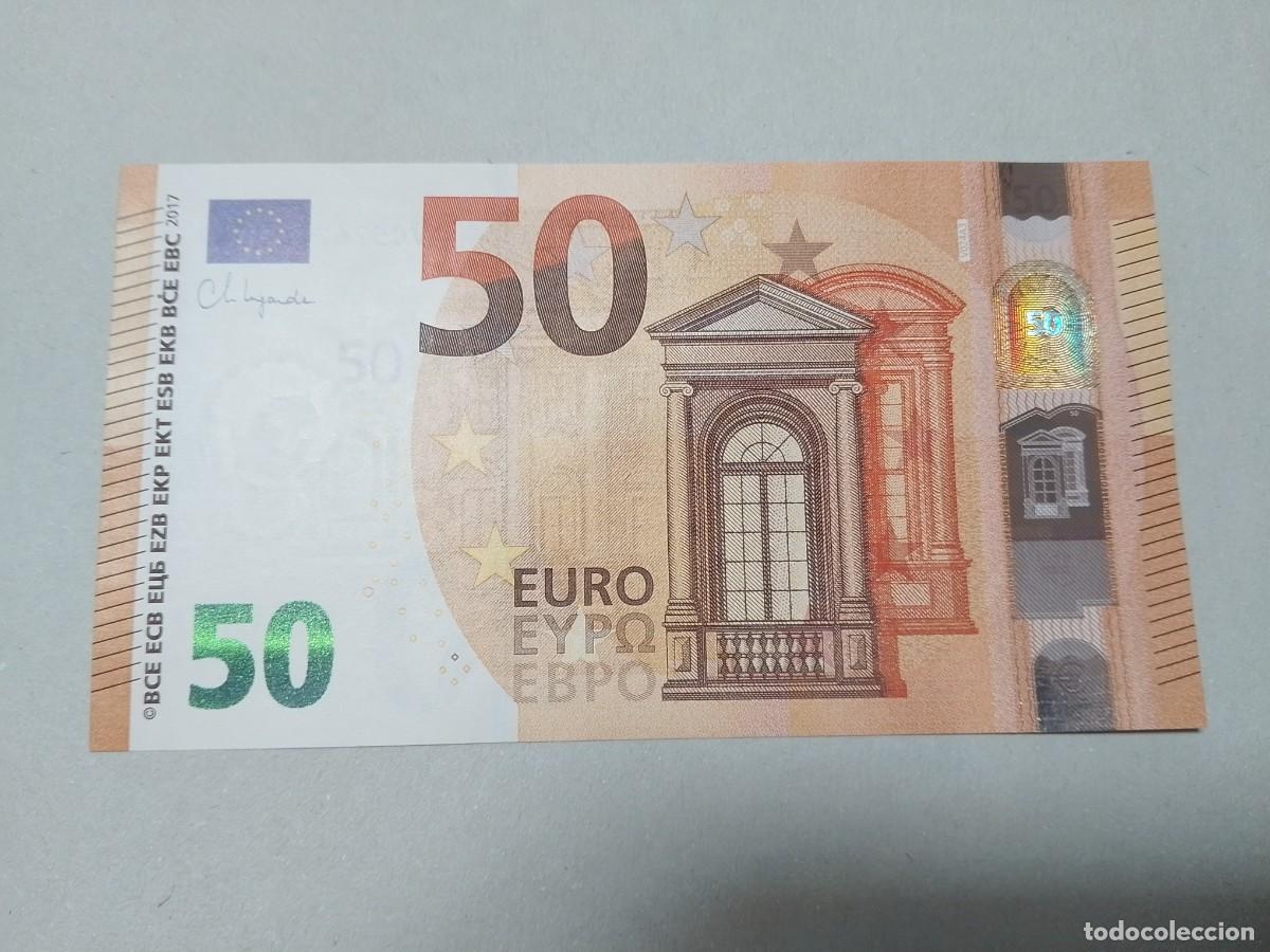 Billetes espa&ntilde;oles: 50 euros 4 firma Lagarde VC de Espa&ntilde;a plancha V024A, sc/plancha
