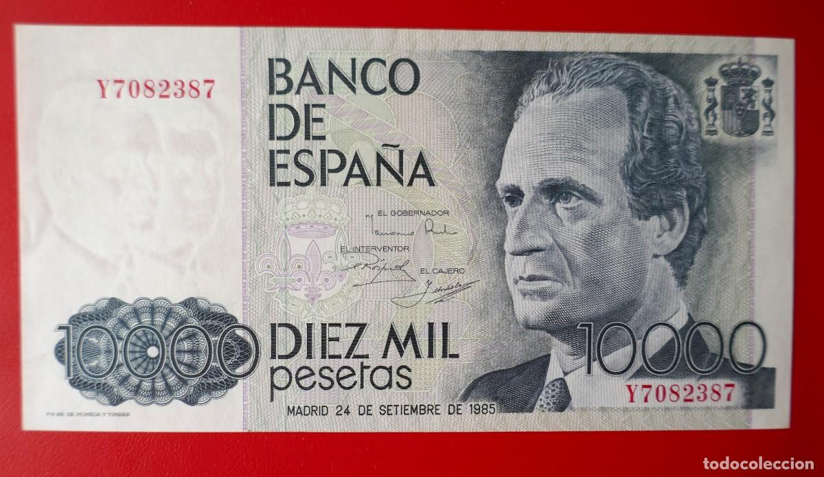 Billetes espa&ntilde;oles: ESPA&Ntilde;A. BILLETE DE 10000 PESETAS . A&Ntilde;O 1985. JUAN CARLOS I.