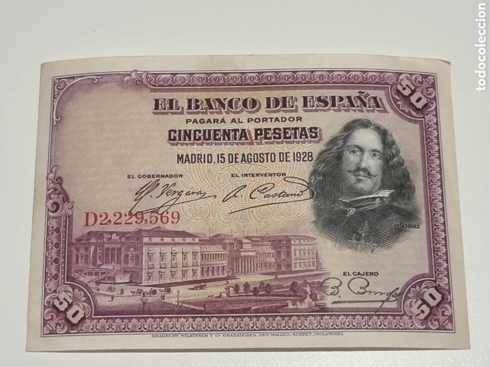 Billetes espa&ntilde;oles: Billete 50 pesetas 1928. S/C