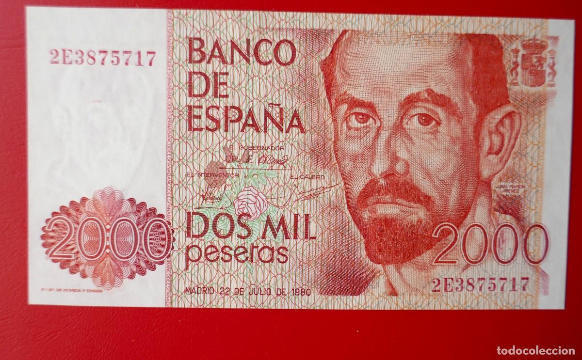 Billetes espa&ntilde;oles: ESPA&Ntilde;A. BILLETE DE 2000 PESETAS . A&Ntilde;O 1980. JUAN RAM&Oacute;N JIM&Eacute;NEZ
