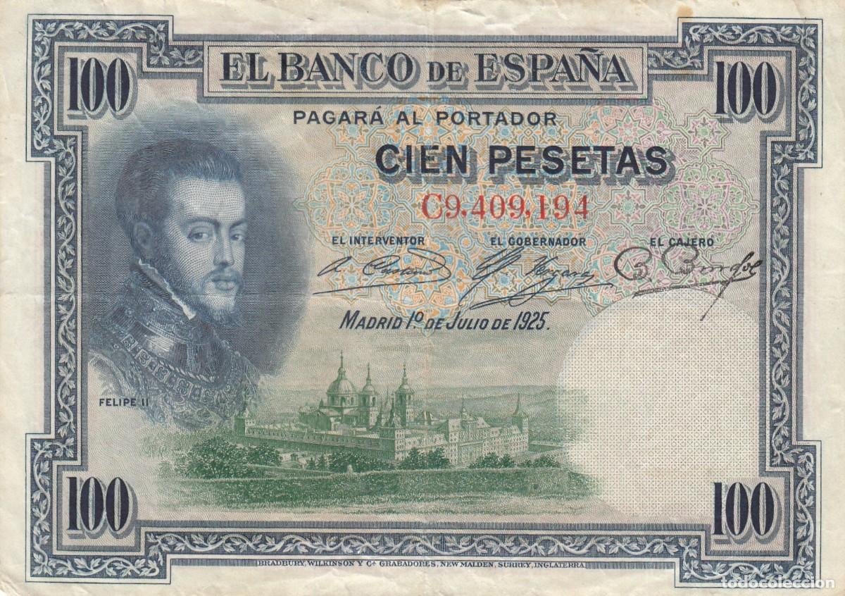 Billetes espa&ntilde;oles: BILLETE: 100 PESETAS 1925 / SERIE C