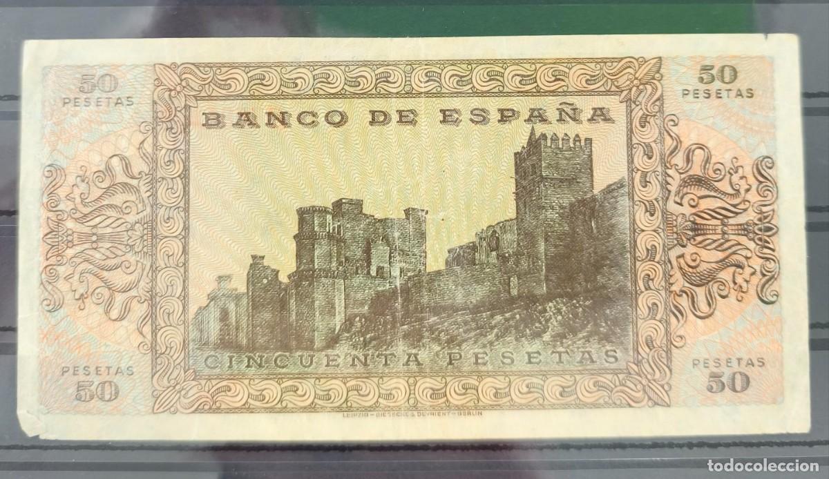 Billetes espa&ntilde;oles: ESPA&Ntilde;A. EDIFIL 431b. 50 PTAS 20 DE MAYO DE 1938 SERIE D. CONSERVACI&Oacute;N MBC-