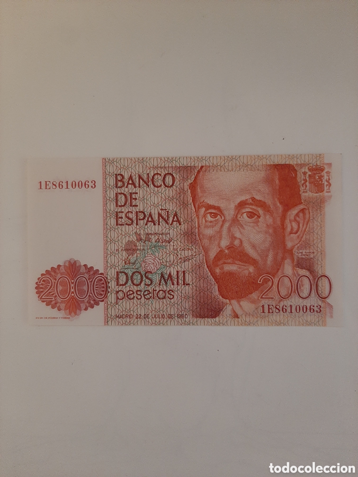 Billetes espa&ntilde;oles: ESPA&Ntilde;A ESTADO ESPA&Ntilde;OL BILLETE 2000 PESETAS 22 DE JULIO 1980 S/C PLANCHA