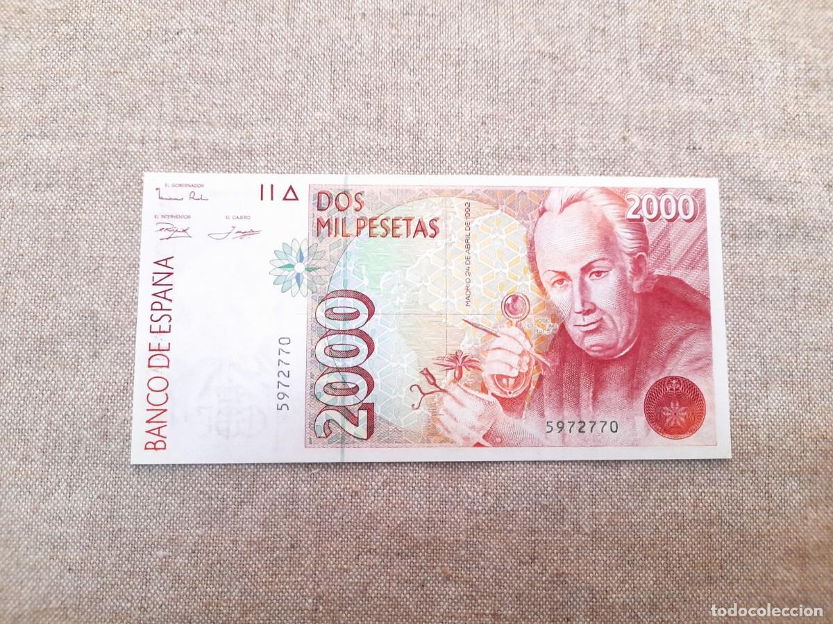 Billetes espa&ntilde;oles: 2000 Pesetas 1992 Sin serie y SC, Plancha!