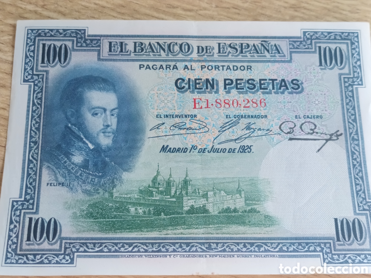 Billetes espa&ntilde;oles: BILLETE DE 100 PESETAS DEL 1 DE JULIO DE 1925