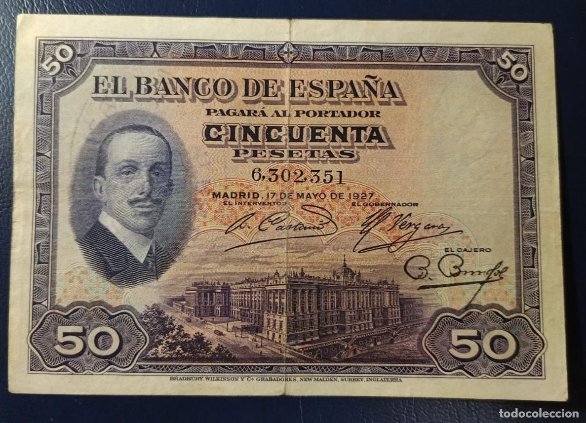 Billetes espa&ntilde;oles: 50 PESETAS BANCO DE ESPA&Ntilde;A 17 MAYO DE 1927 ( BSP232 )