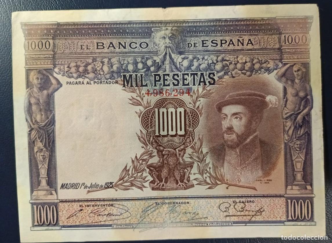 Billetes espa&ntilde;oles: 1000 PESETAS BANCO DE ESPA&Ntilde;A MADRID 1 DE JULIO DE 1925 ( BSP233 )