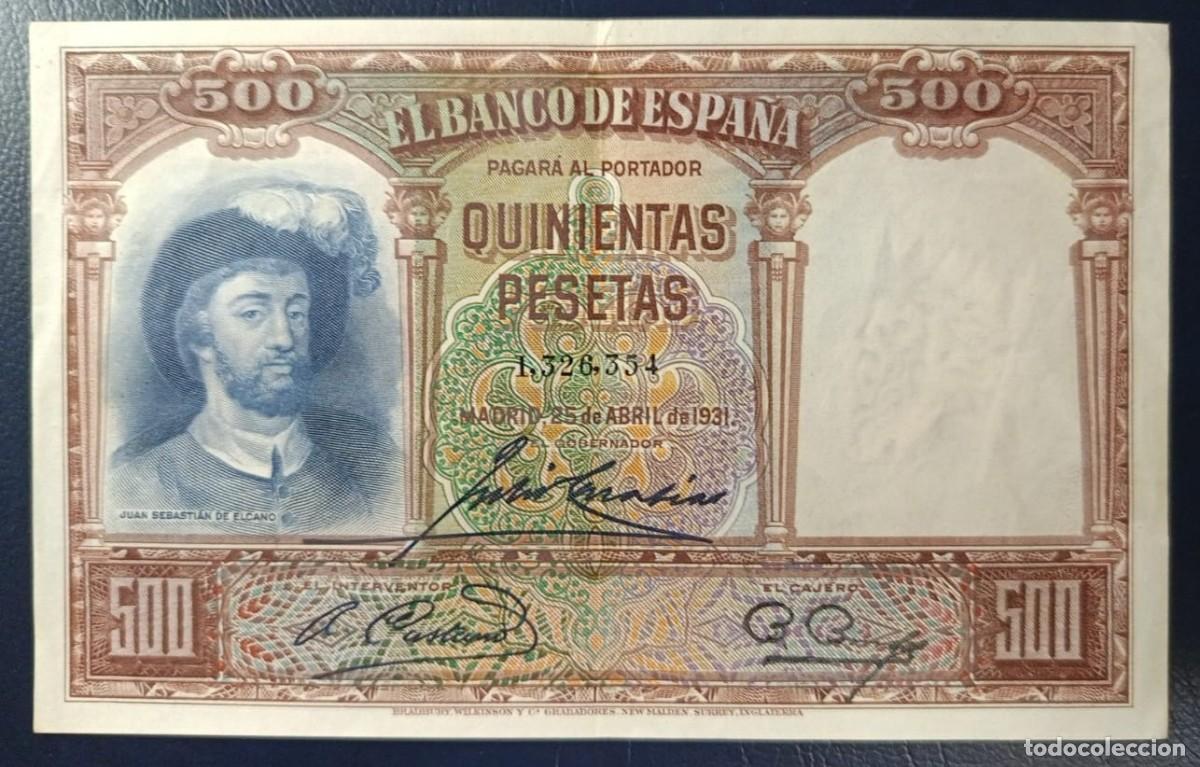 Billetes espa&ntilde;oles: 500 PESETAS BANCO DE ESPA&Ntilde;A MADRID 25 DE ABRIL DE 1931 ( BSP236 )