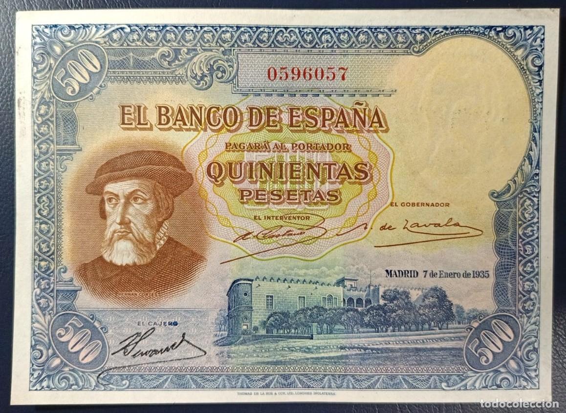 Billetes espa&ntilde;oles: 500 PESETAS BANCO DE ESPA&Ntilde;A MADRID 7 DE ENERO DE 1935 ( BSP241 )