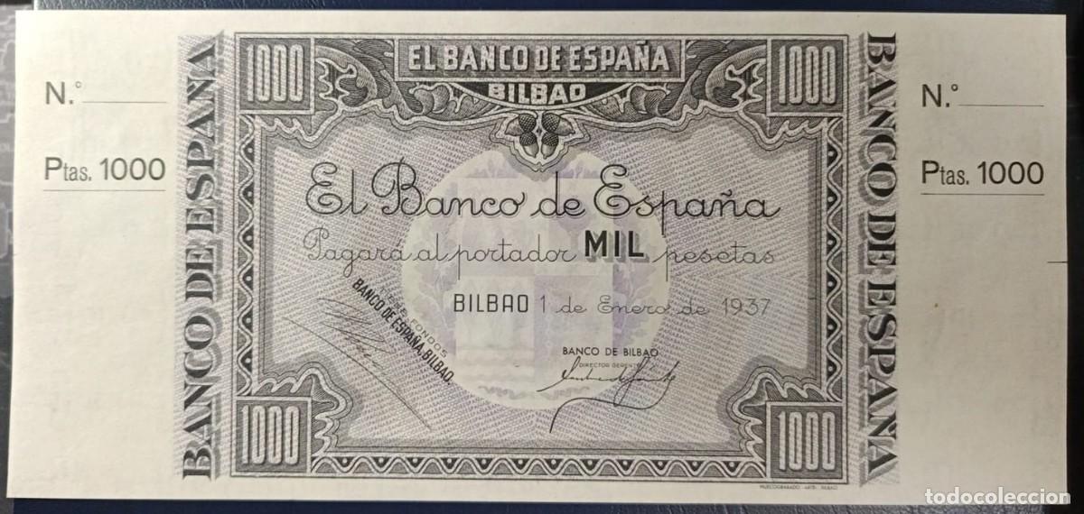 Billetes espa&ntilde;oles: 1000 PESETAS BANCO DE ESPA&Ntilde;A BILBAO 1 DE ENERO DE 1937 ( BSP253 )