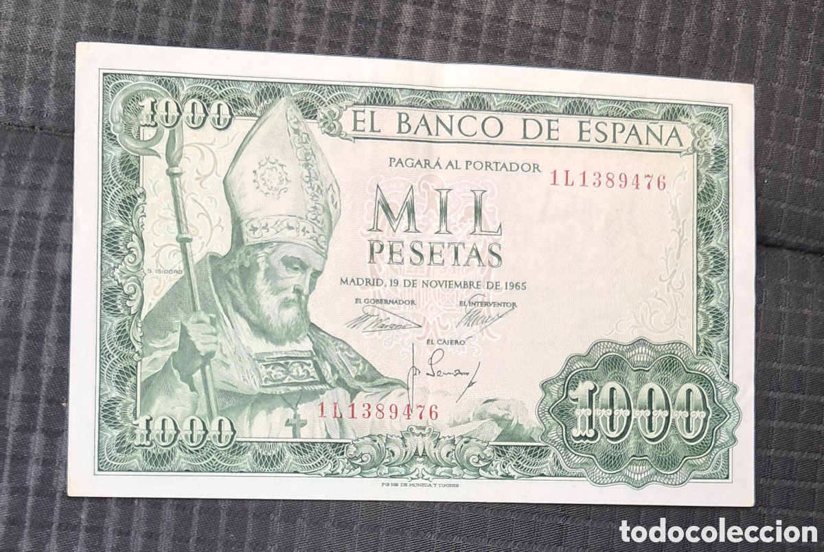 Billetes espa&ntilde;oles: Billete 1000 pesetas 1965