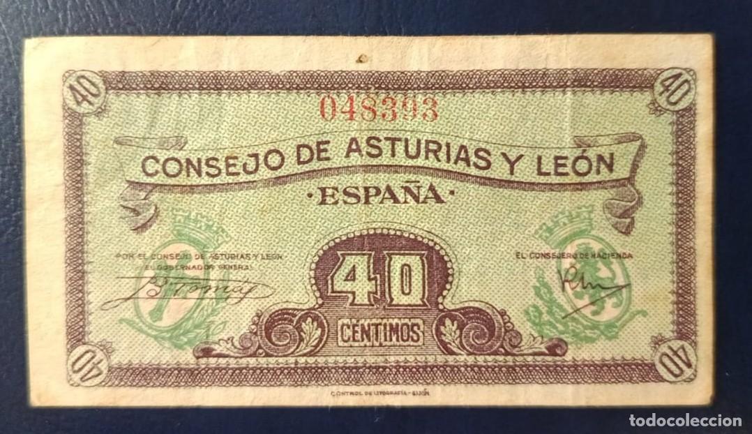 Billetes espa&ntilde;oles: 40 CENTIMOS CONSEJO DE ASTURIAS Y LEON ( BSP267 )