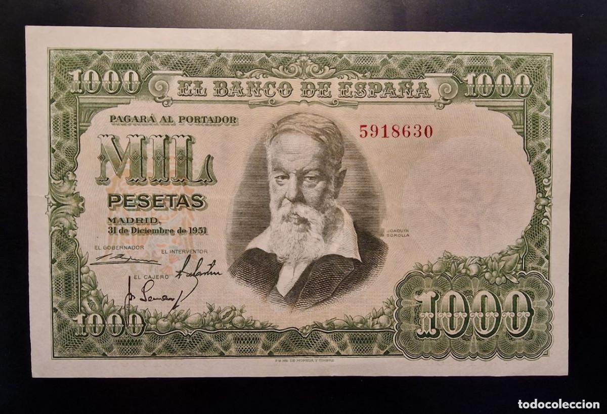 Billetes espa&ntilde;oles: BILLETE 1000 PESETAS DICIEMBRE DE 1951, SIN SERIE, GRAN EJEMPLAR!