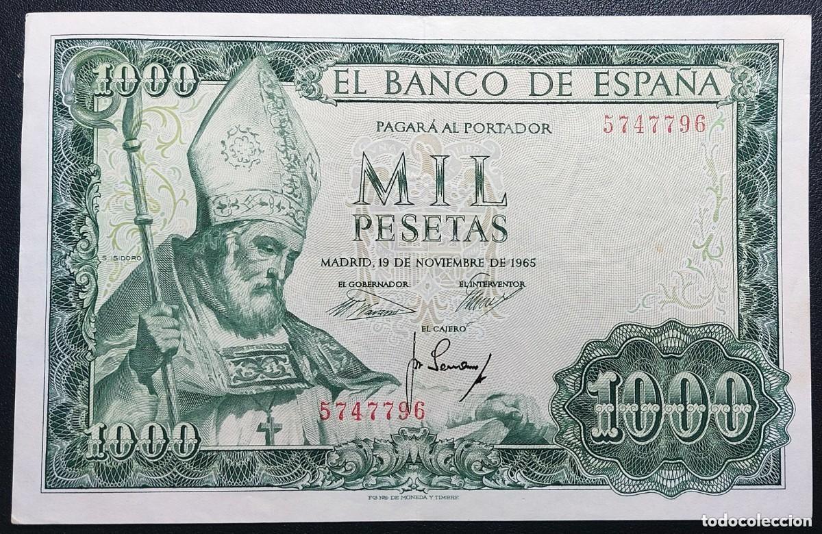 Billetes espa&ntilde;oles: BILLETE DE ESPA&Ntilde;A 1000 Pesetas 1965 San Isidoro Sin Serie (EBC+)