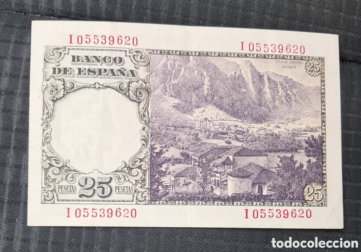 Billetes espa&ntilde;oles: Billete 25 pesetas 1946 - Foto 2
