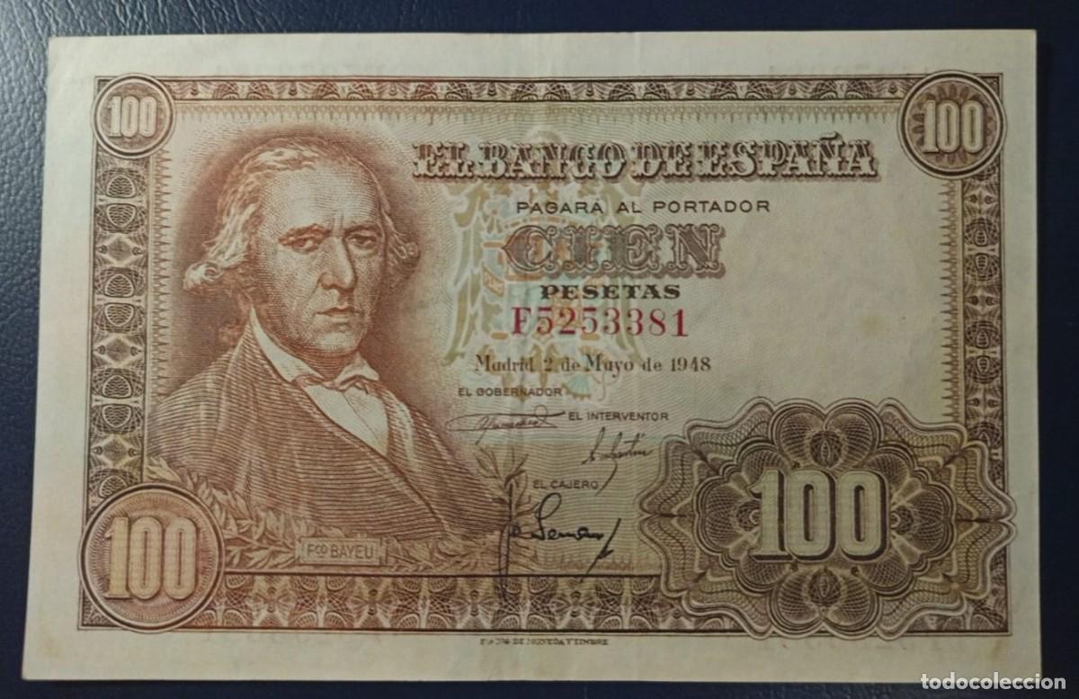 Billetes espa&ntilde;oles: 100 PESETAS BANCO DE ESPA&Ntilde;A MADRID 2 DE MAYO DE 1948 ( BSP309 )