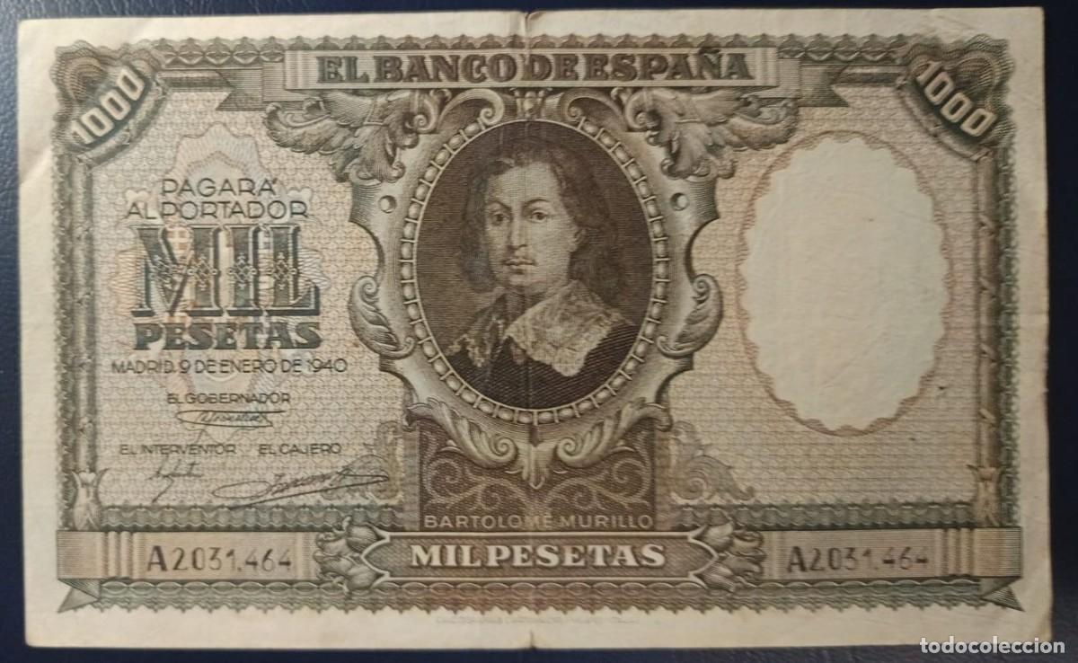 Billetes espa&ntilde;oles: 1000 PESETAS BANCO DE ESPA&Ntilde;A MADRID 9 DE ENERO DE 1940 ( BSP322 )