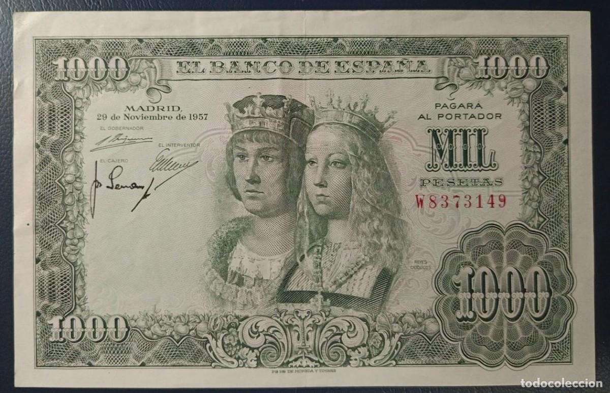 Billetes espa&ntilde;oles: 1000 PESETAS BANCO DE ESPA&Ntilde;A MADRID 29 DE NOVIEMBRE DE 1957 ( BSP327 )