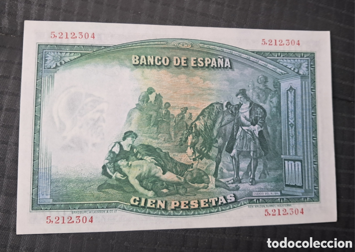 Billetes espa&ntilde;oles: Billete 100 pesetas 1931 - Foto 2