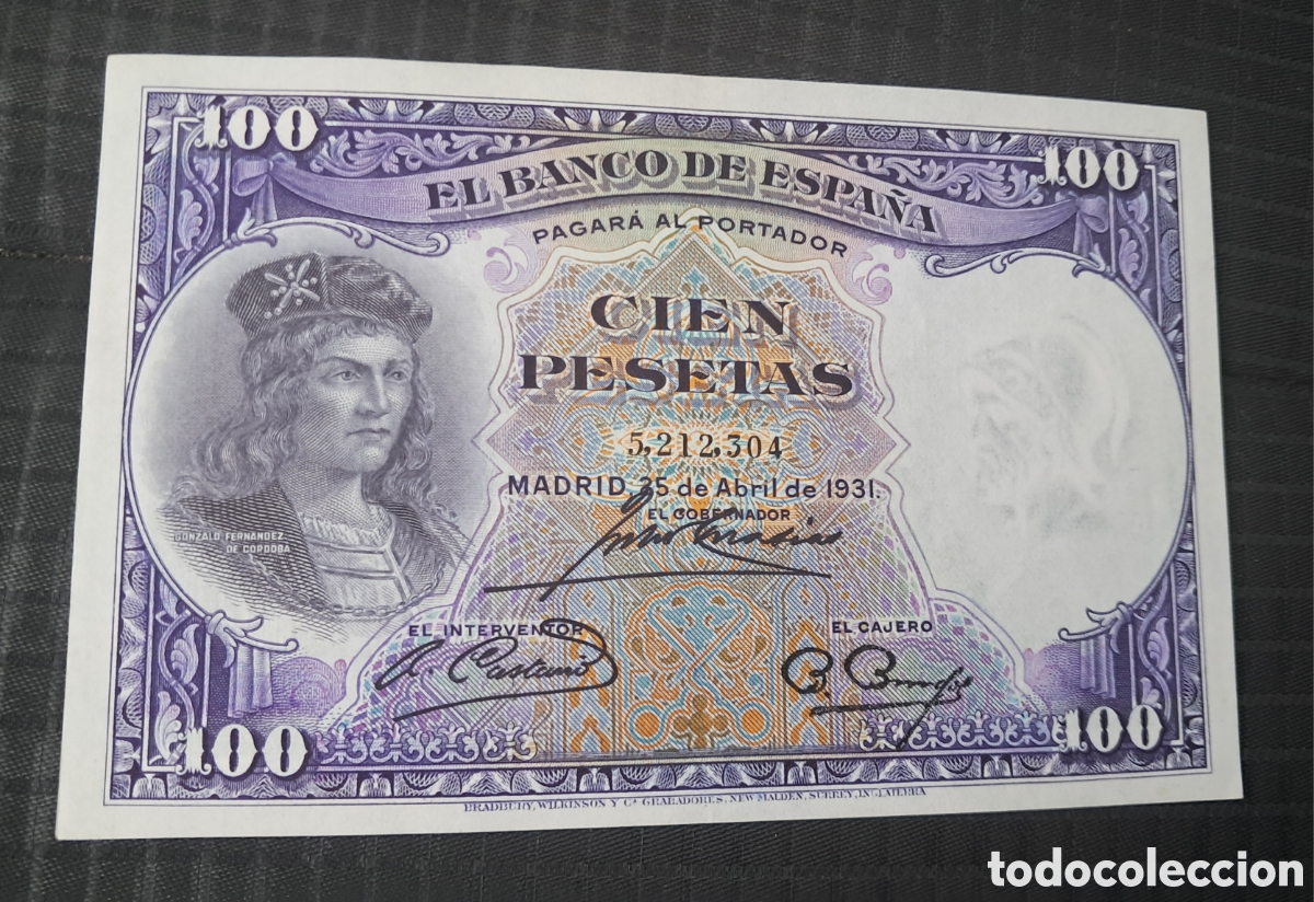 Billetes espa&ntilde;oles: Billete 100 pesetas 1931