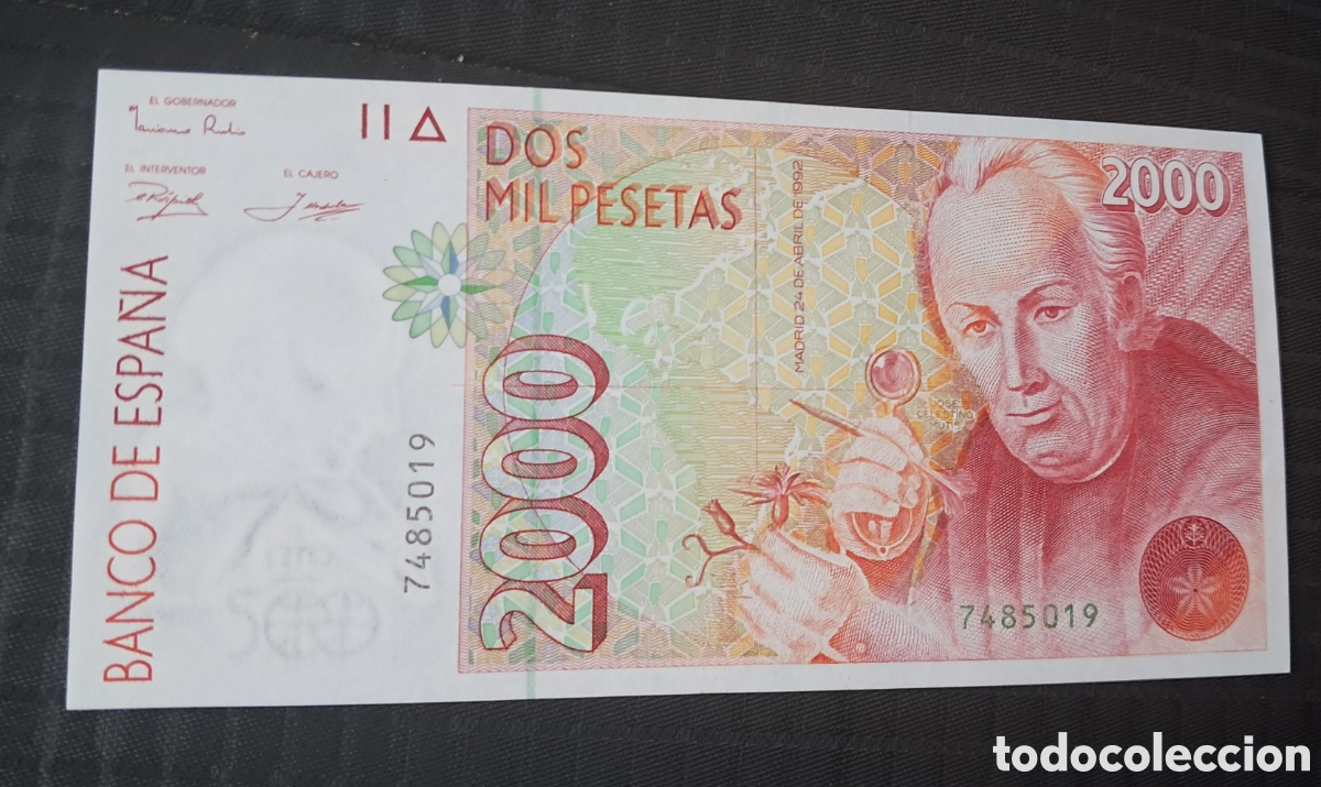 Billetes espa&ntilde;oles: Billete 2000 pesetas 1992 sin serie