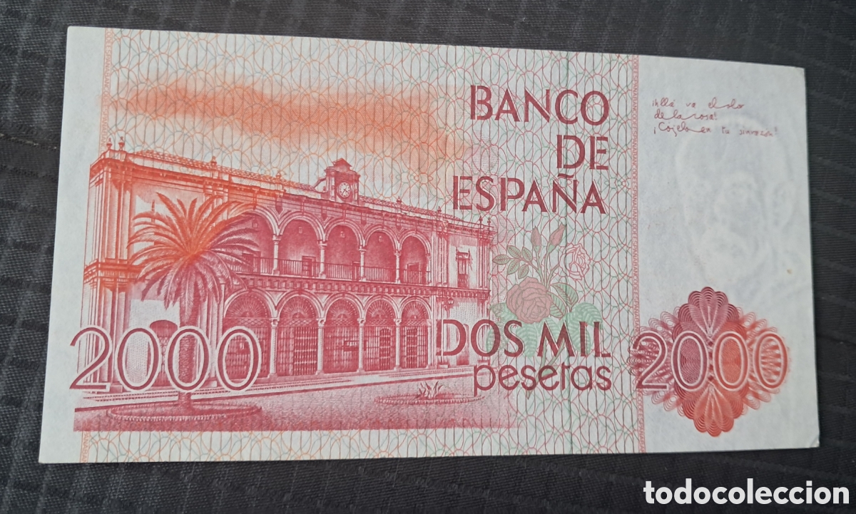 Billetes espa&ntilde;oles: Billete 2000 pesetas 1980 - Foto 2
