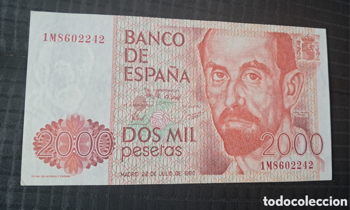 Billetes espa&ntilde;oles: Billete 2000 pesetas 1980