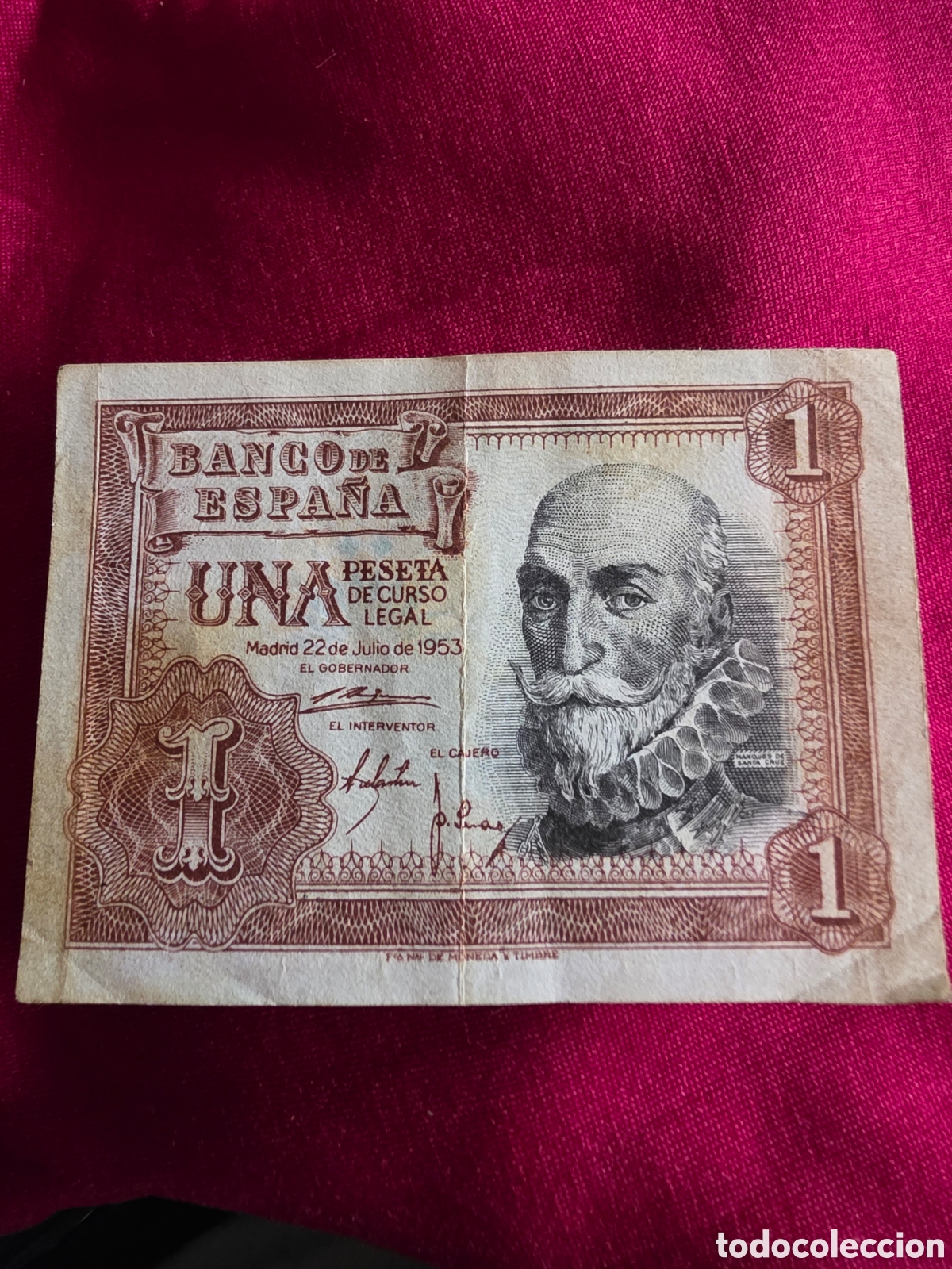 Billetes espa&ntilde;oles: BILLETE 1 PESETA ESPA&Ntilde;A