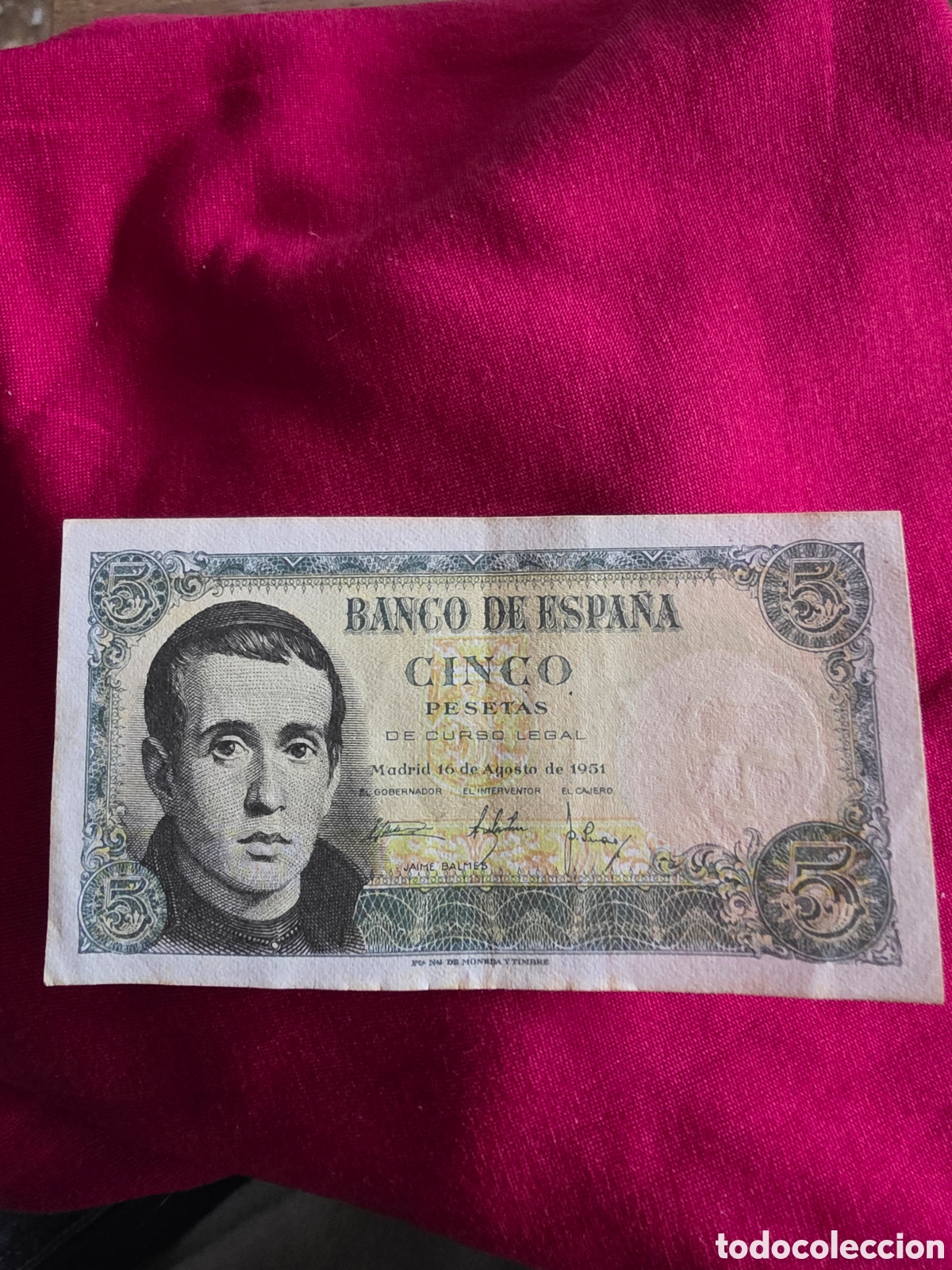 Billetes espa&ntilde;oles: BILLETE 5 PESETAS ESPA&Ntilde;A
