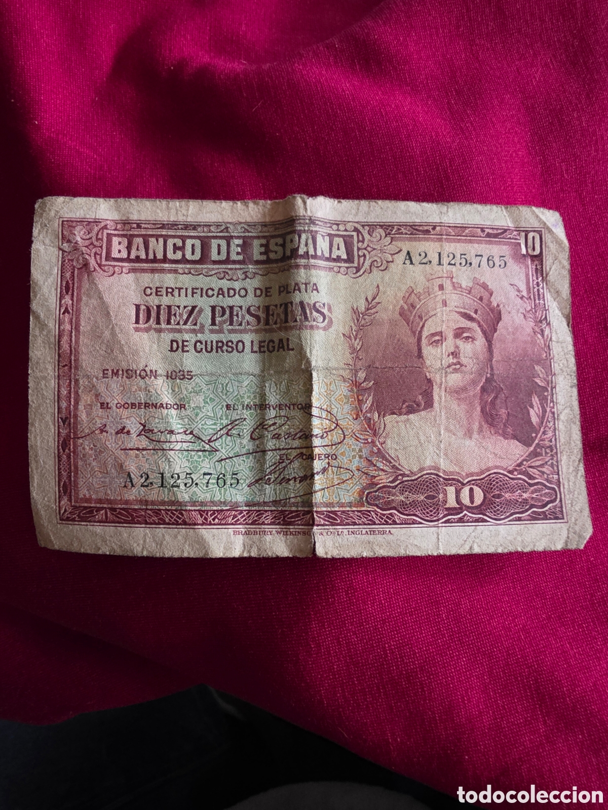 Billetes espa&ntilde;oles: BILLETE 10 PESETAS ESPA&Ntilde;A