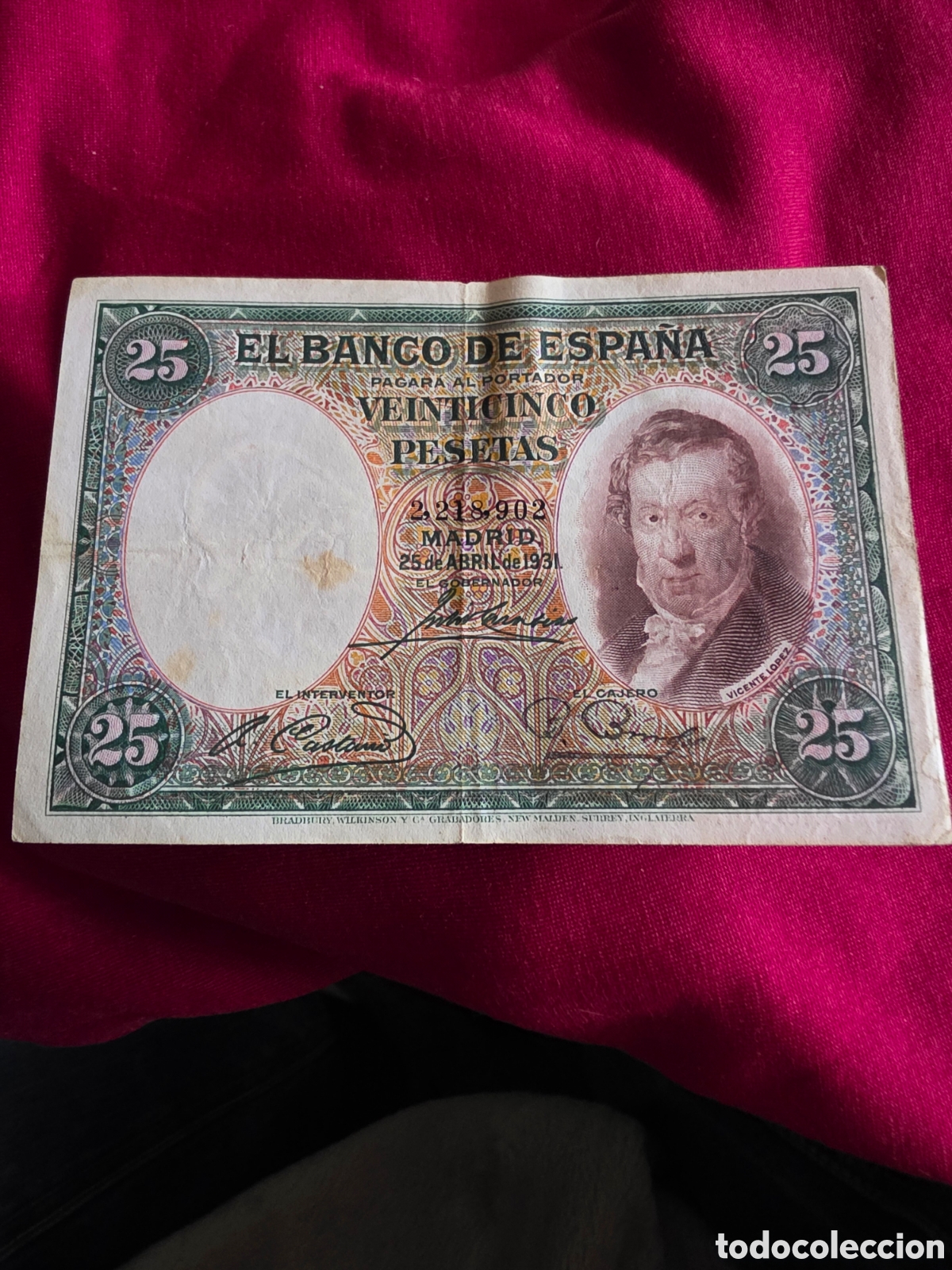 Billetes espa&ntilde;oles: BILLETE 25 PESETAS ESPA&Ntilde;S