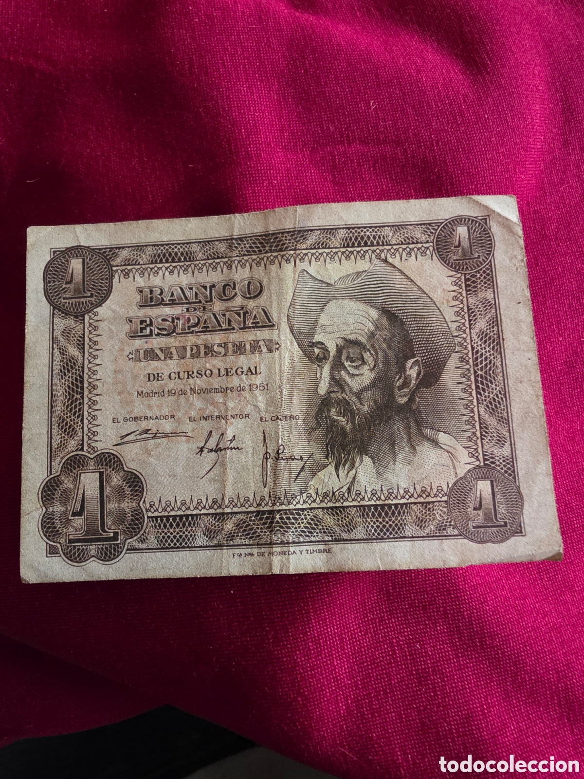 Billetes espa&ntilde;oles: BILLETE 1 PESETA ESPA&Ntilde;A