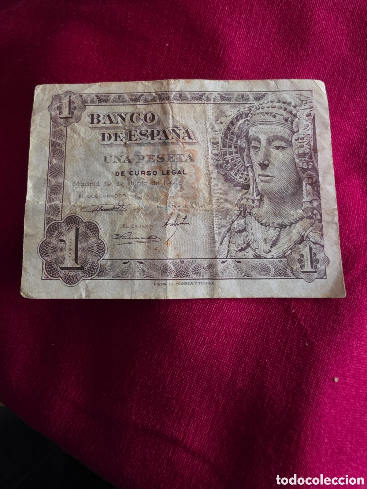 Billetes espa&ntilde;oles: BILLETE 1 PESETA ESPA&Ntilde;A