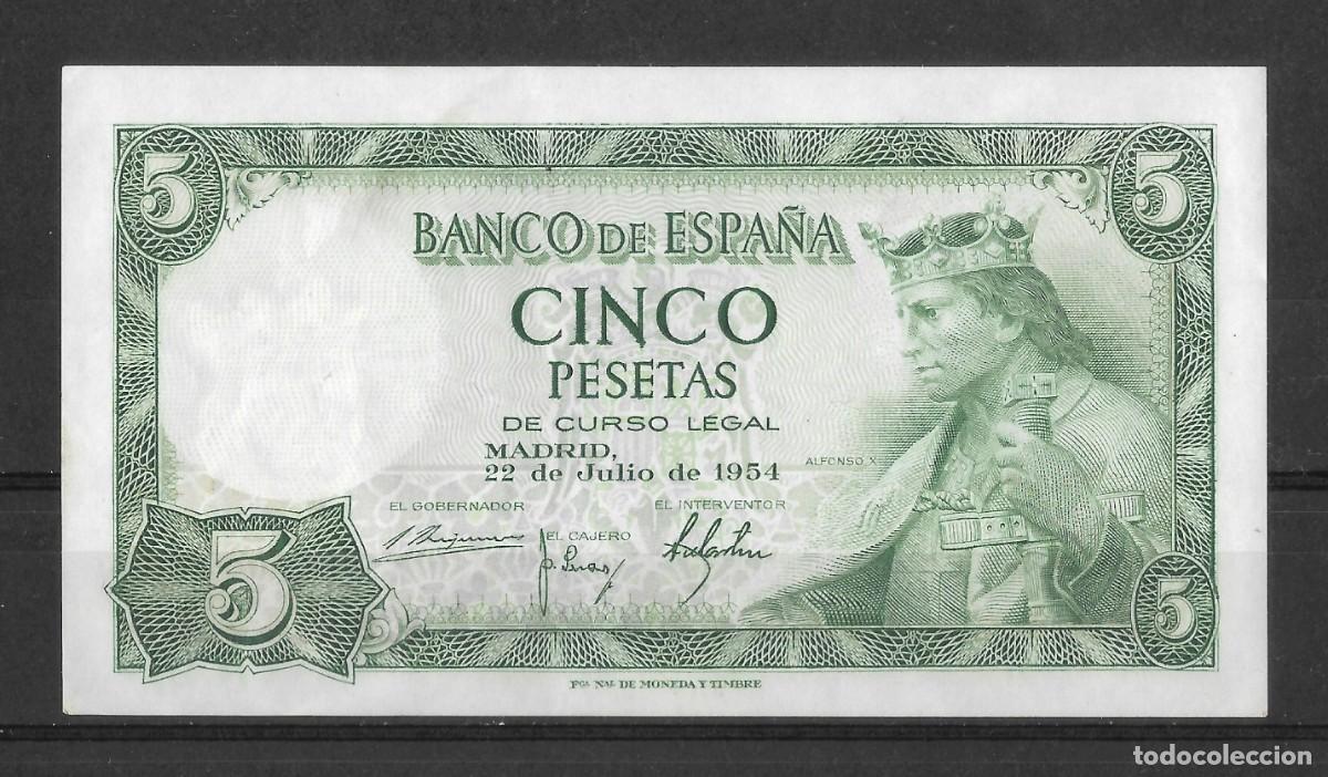 Billetes espa&ntilde;oles: BILLETE 5 PESETAS 1954 SERIE P SIN CIRCULAR