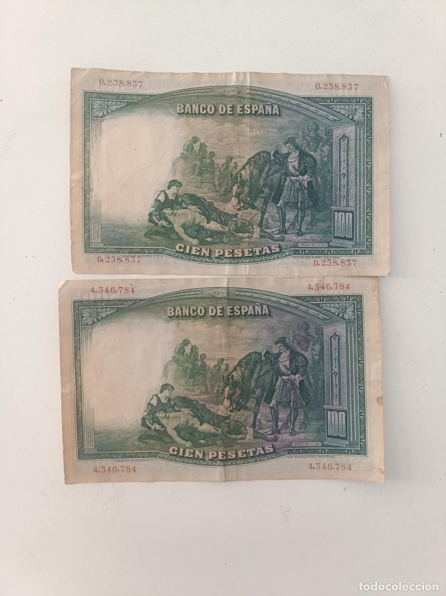 Billetes espa&ntilde;oles: Dos Billete de 100 pesetas 1931 - Foto 2