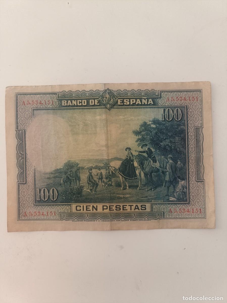 Billetes espa&ntilde;oles: Billete de 100 pesetas 1928 - Foto 2