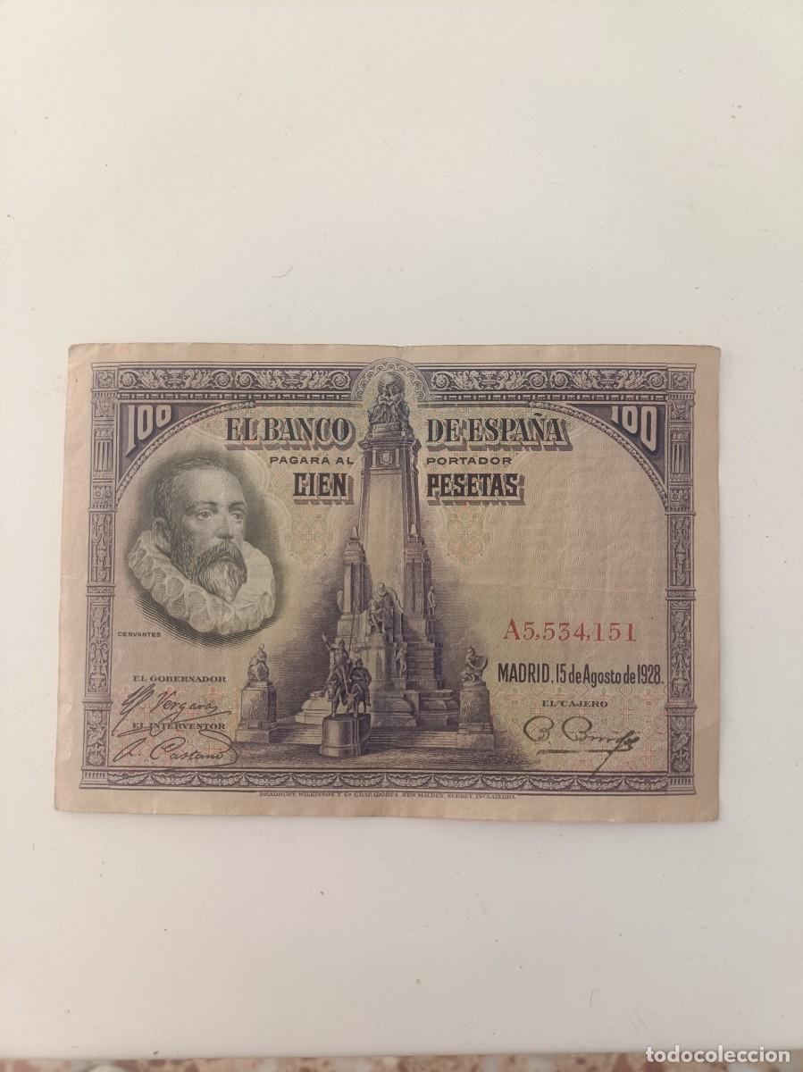 Billetes espa&ntilde;oles: Dos Billete de 100 pesetas 1928