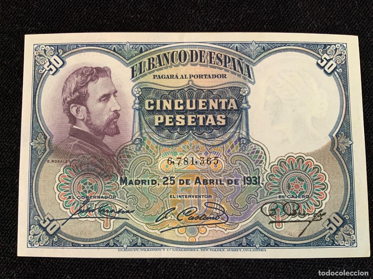 Billetes espa&ntilde;oles: Billete de 50 pesetas de 1931 Ebc+++