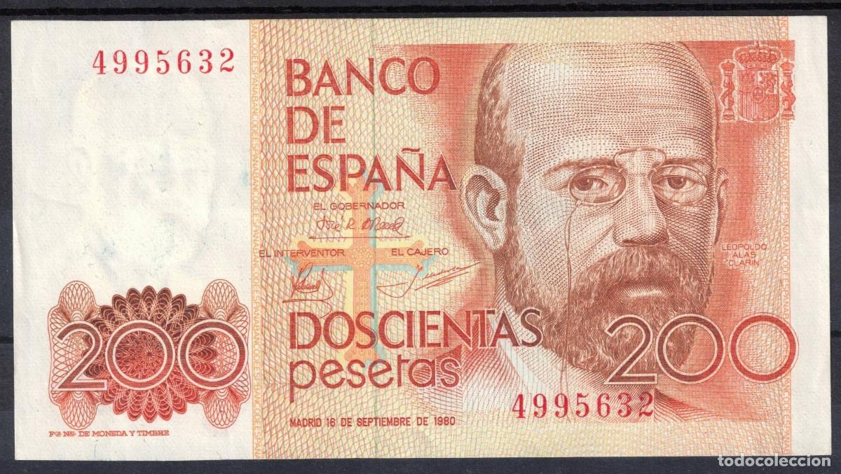 Billetes espa&ntilde;oles: BILLETE ESPA&Ntilde;A 200 PESETAS 1980 LEOPOLDO ALAS CLARIN - SIN SERIE - SC-