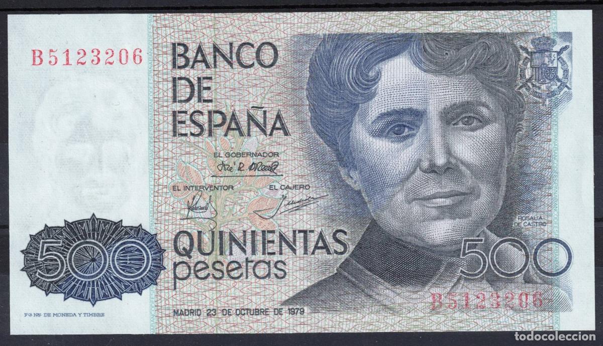 Billetes espa&ntilde;oles: BILLETE ESPA&Ntilde;A 500 PESETAS 1979 ROSALIA DE CASTRO - SERIE B - SIN CIRCULAR