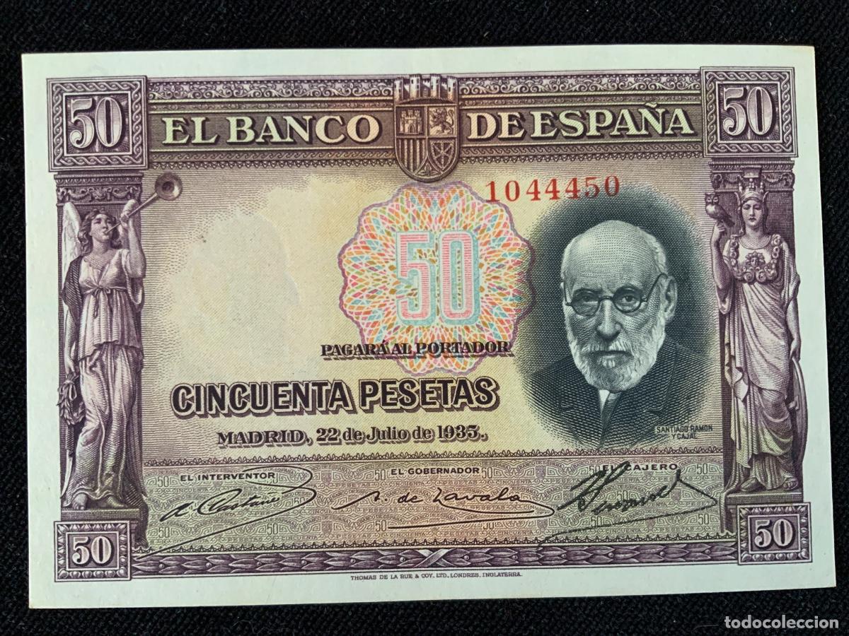 Billetes espa&ntilde;oles: Billete de 50 pesetas 1935, ebc+++